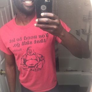 Shirt with Buddha saying